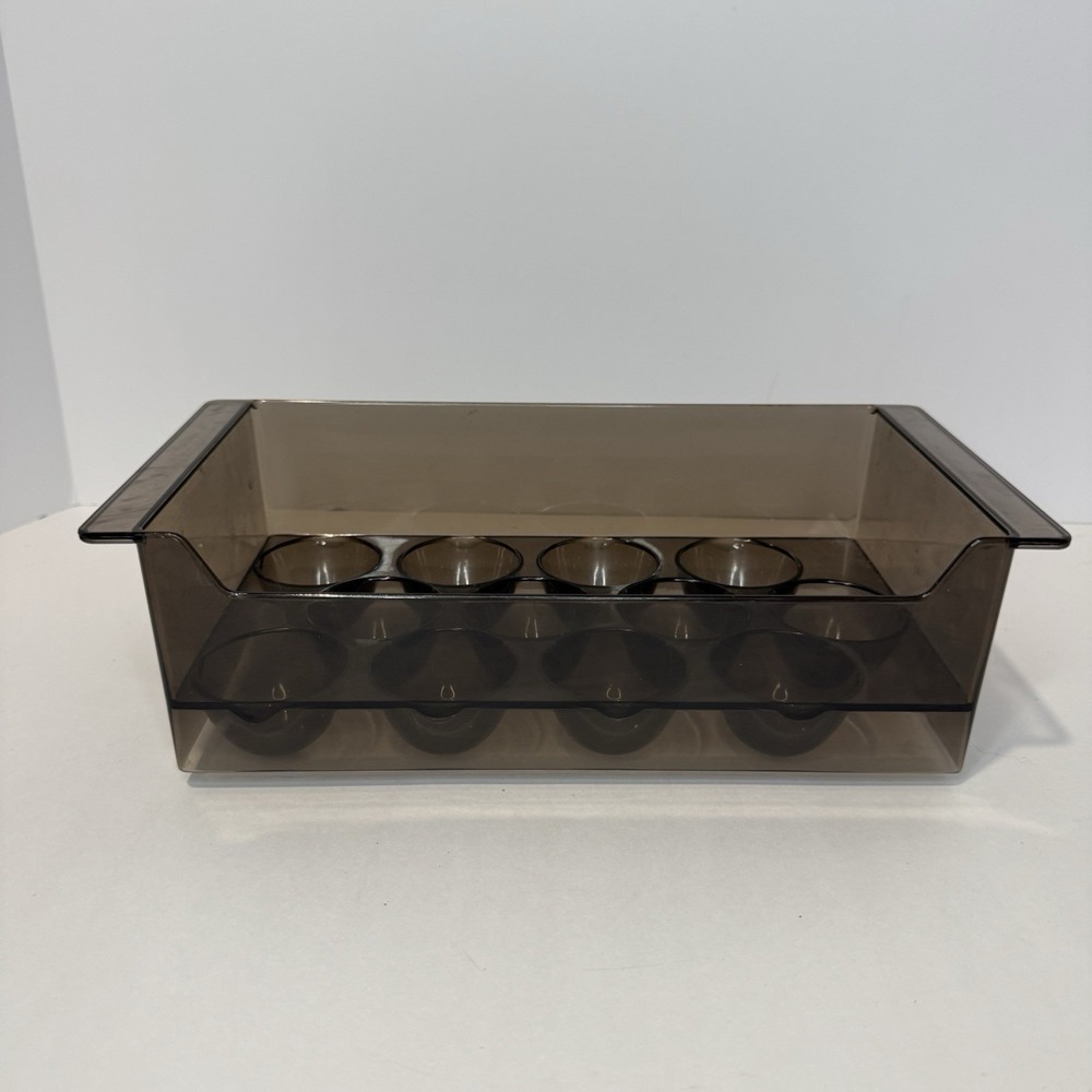 Vintage GE Refrigerator Egg Tray 12 Egg Storage Organizer Brown
